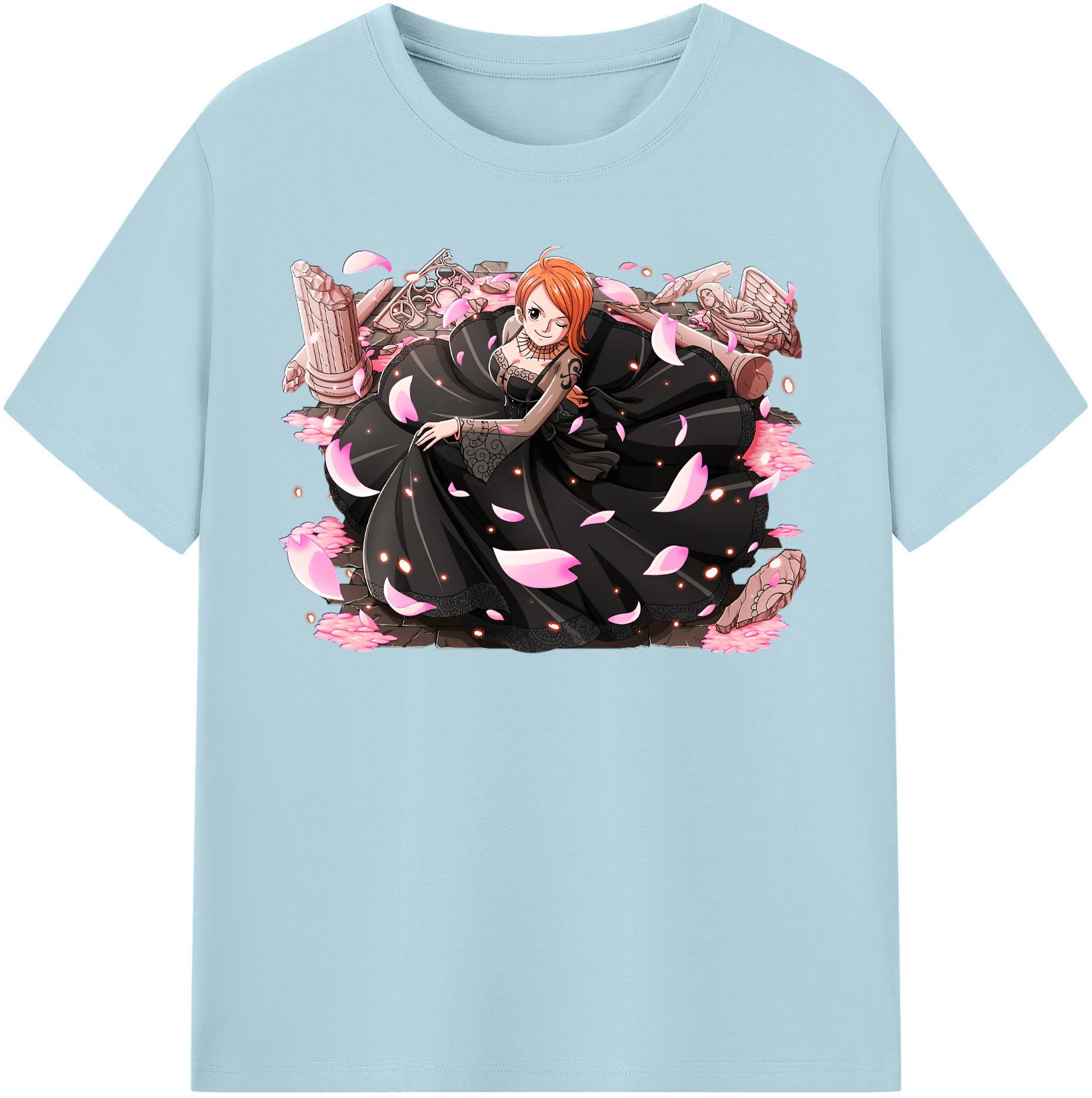 ワンピース ナミ ONE PIECE Nami 綿100％半袖Tシャツ（フロントプリント）